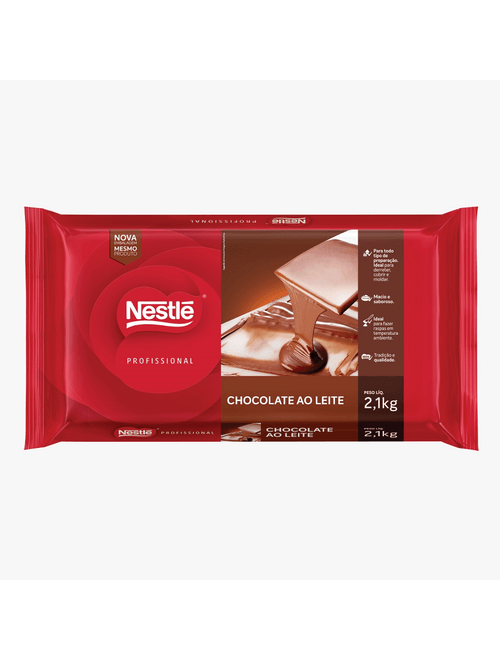 CHOCOLATE COBERTURA AO LEITE 2,1KG NESTLE