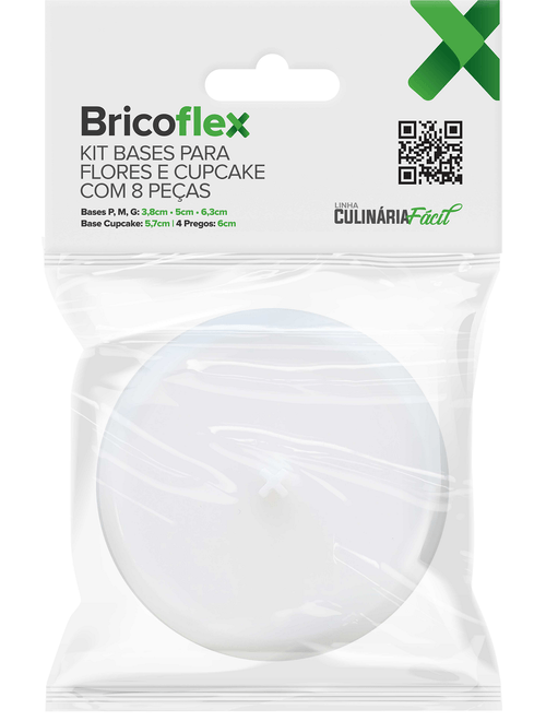 Kit de Bases para Flores e Cupcakes com 8 Peças - Bricoflex