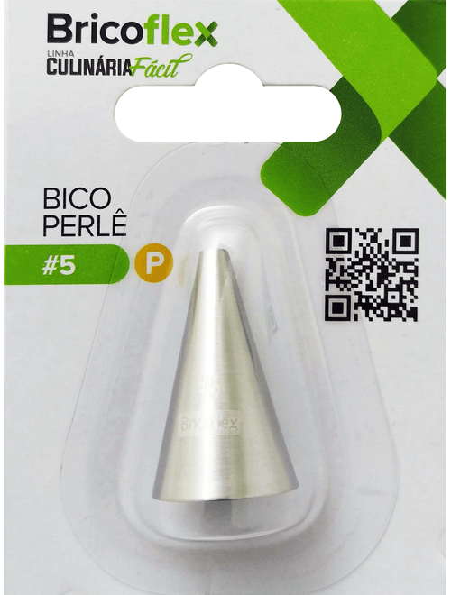 Bico para Confeitar Perle Pequeno em Inox 304 - Bricoflex
