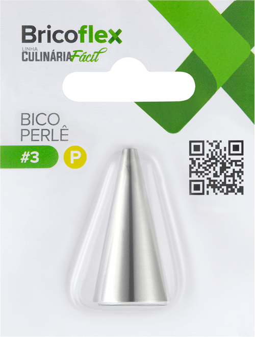 Bico De Confeitar Perle Pequeno em Inox #3 - Bricoflex