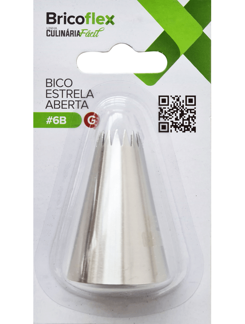 Bico De Confeitar Estrela Grande em Inox 304 - Bricoflex