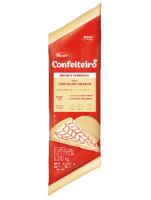 RECHEIO FORNEAVEL DE CHOCOLATE BRANCO PARA CONFEITEIRO 1,01KG HARALD