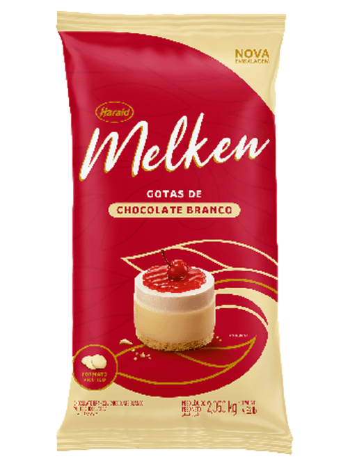 CHOCOLATE EM GOTAS BRANCO MELKEN 2,05KG HARALD