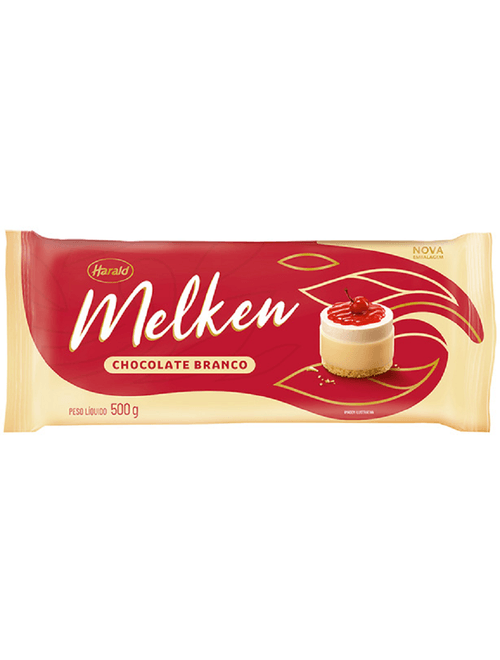 CHOCOLATE EM BARRA BRANCO MELKEN 500G HARALD