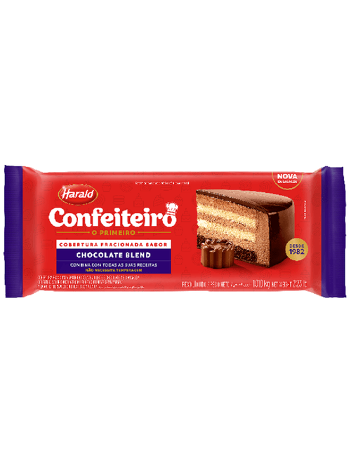 CHOCOLATE PARA COBERTURA BLEND PARA CONFEITEIRO 1,01KG HARALD