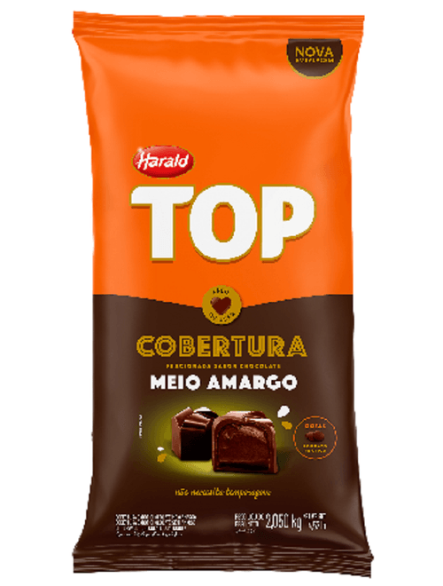 COBERTURA EM GOTAS MEIO AMARGO TOP 2,05KG HARALD