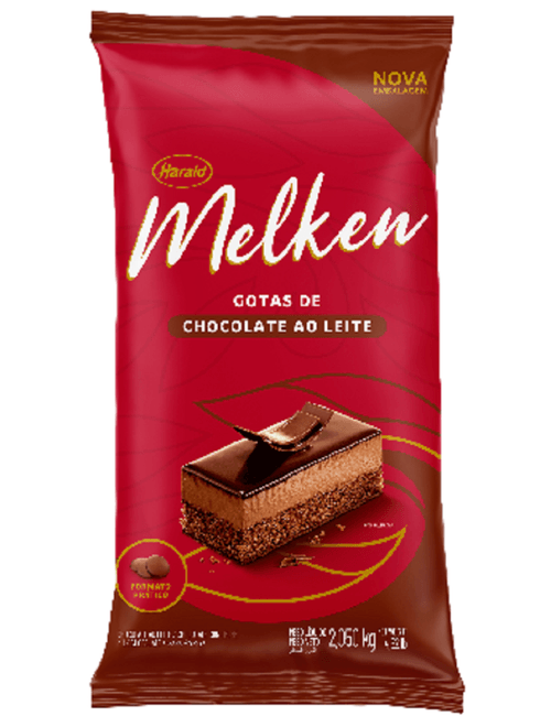 CHOCOLATE EM GOTAS AO LEITE MELKEN 2,05KG HARALD