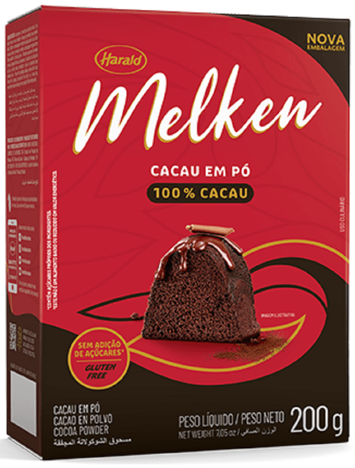 CACAU EM PO 100% MELKEN 200G HARALD
