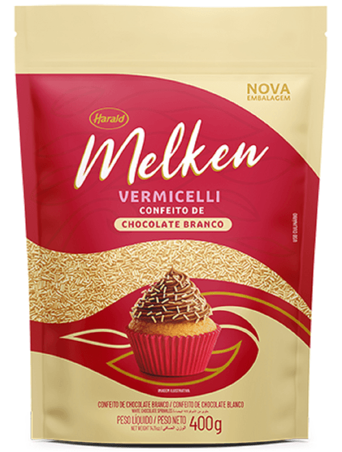 CHOCOLATE BRANDO MELKEN VERMICELLI 400G HARALD