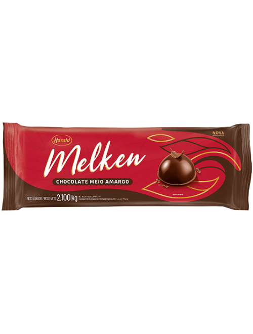 CHOCOLATE MEIO AMARGO MELKEN 2,1KG HARALD