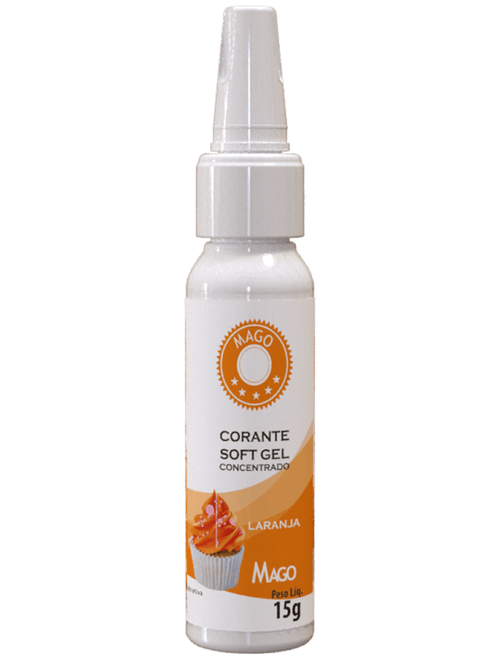 CORANTE SOFT GEL LARANJA 15G MAGO