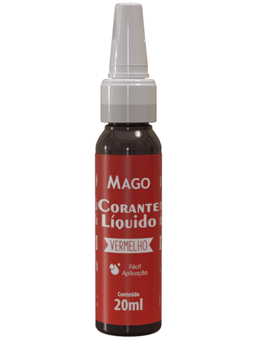 CORANTE LIQUIDO VERMELHO 20ML MAGO