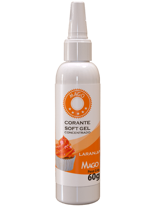 CORANTE SOFT GEL LARANJA 60ML MAGO