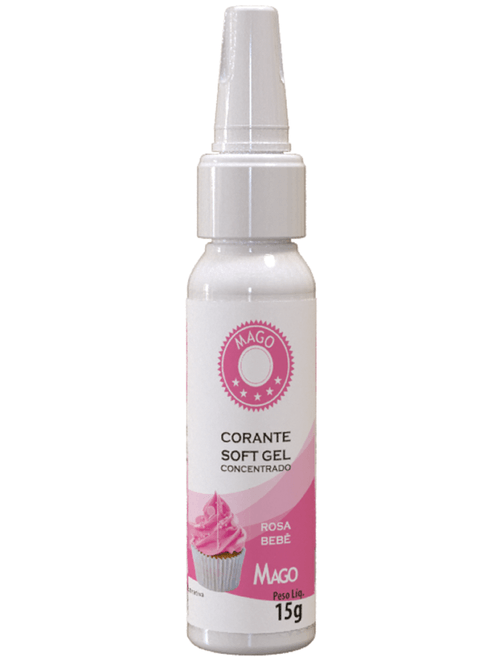 CORANTE SOFT GEL ROSA BEBE 15G MAGO