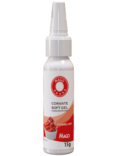 CORANTE SOFT GEL VERMELHO 15G MAGO