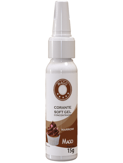 CORANTE SOFT GEL MARROM 15G MAGO