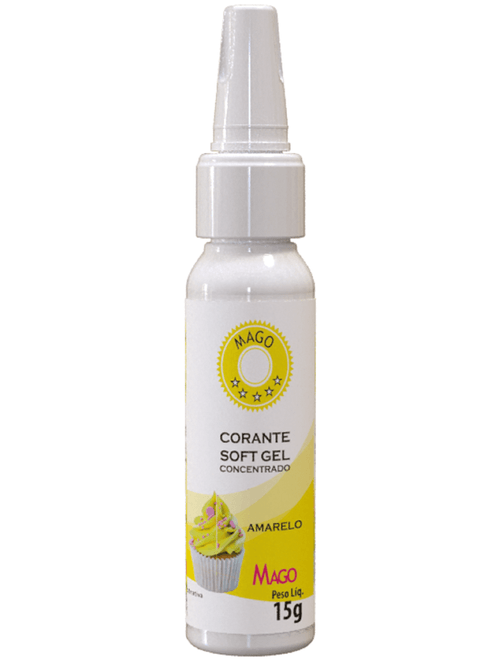 CORANTE SOFT GEL AMARELO 15G MAGO