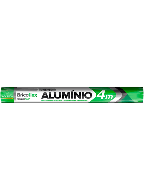 FOLHA DE ALUMINIO 30CMX4MTS BRICOFLEX