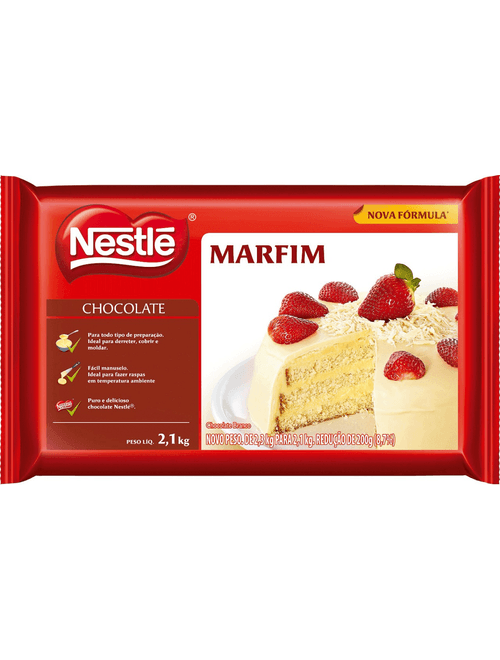 CHOCOLATE COBERTURA BRANCO 2,1KG NESTLE