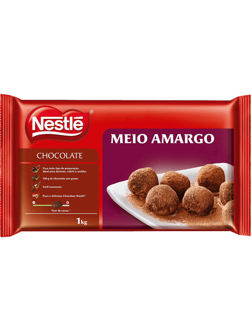 CHOCOLATE MEIO AMARGO PARA COBERTURA 1KG NESTLE
