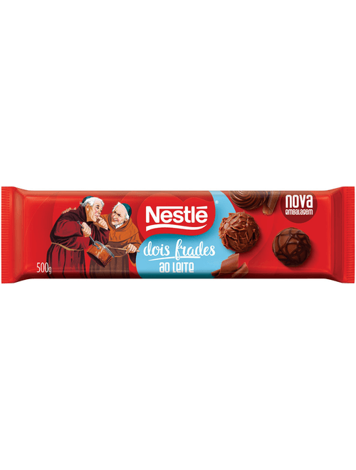 CHOCOLATE COBERTURA NESTLE DOIS FRADES AO LEITE 500G