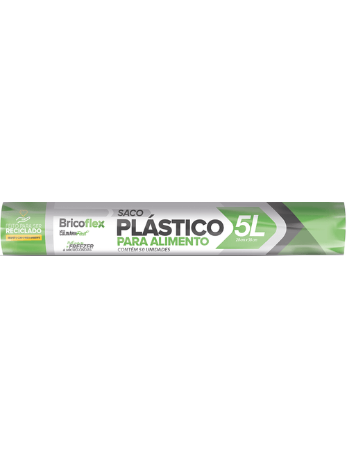 SACO PLASTICO PARA ALIMENTOS DE 5 LITROS BRICOFLEX