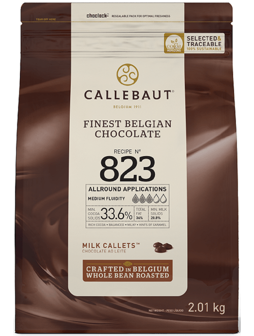 CHOCOLATE BELGA AO LEITE 823 EM GOTAS 2,01KG CALLEBAUT