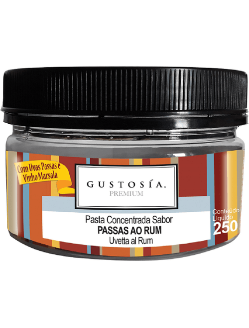 Pasta saborizante Passas Ao Rum 250g - Gustosia