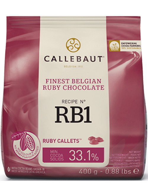 CHOCOLATE EM GOTAS RUBY 400G CALLEBAUT