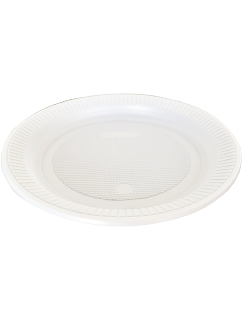 PRATO DESCARTAVEL RASO 21CM BRANCO C/10 UNIDADES