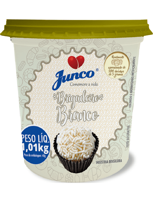 DOCE BRIGADEIRO SABOR CHOC BRANCO 1,01KG JUNCO