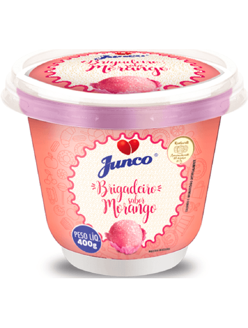BASE BRIGADEIRO 400G SABOR MORANGO JUNCO