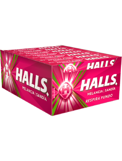 DROPS HALLS SABOR MELANCIA COM 21 UNIDADES