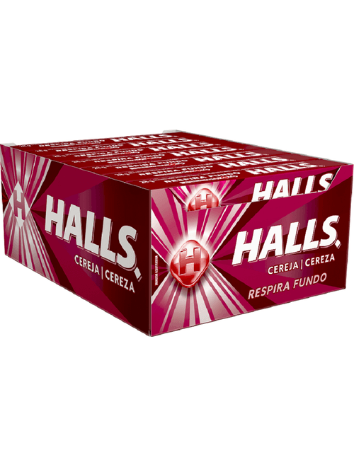 DROPS HALLS SABOR CEREJA CONTEM 21 UNIDADES