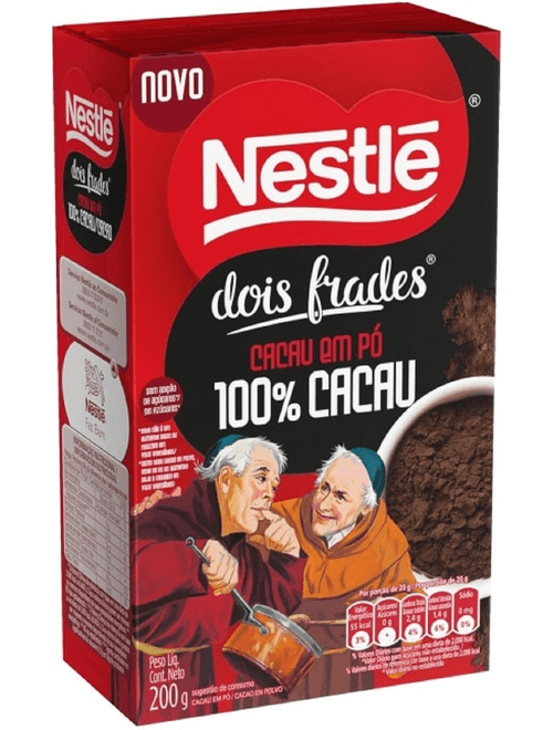 CACAU EM PO 100% DOIS FRADES 200G NESTLE