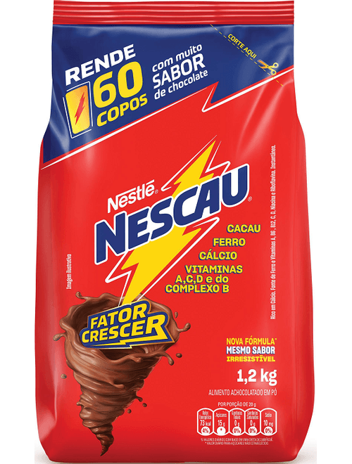 ACHOCOLATADO EM PO NESCAU 1,2KG NESTLE