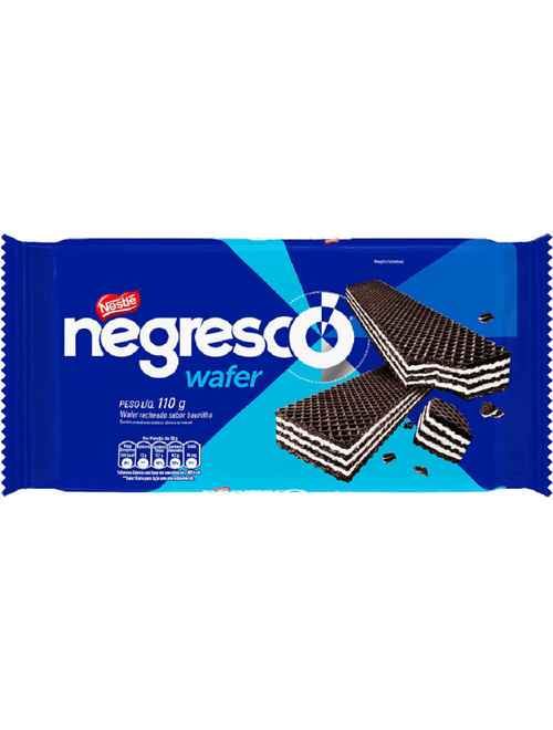 BISCOITO NEGRESCO WAFER RECHEADO SABOR BAUNILHA 110G NESTLE