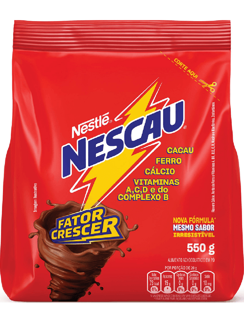 ACHOCOLATADO EM PO NESCAU 550G NESTLE