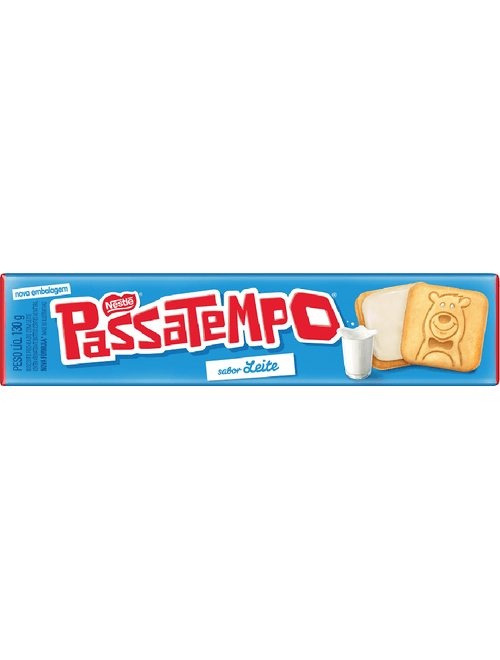 BISCOITO PASSATEMPO RECHEADO COM LEITE 130G NESTLE