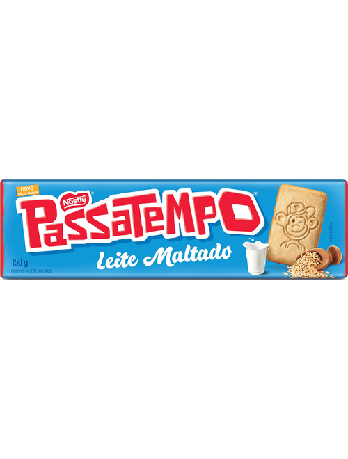 BISCOITO PASSATEMPO LEITE MALTADO 150G NESTLE