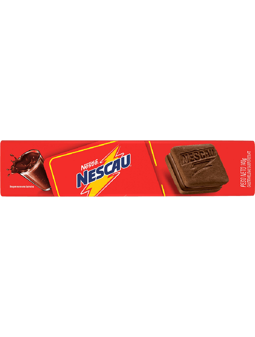 BISCOITO NESCAU RECHEADO SABOR CHOCOLATE 140G NESTLE