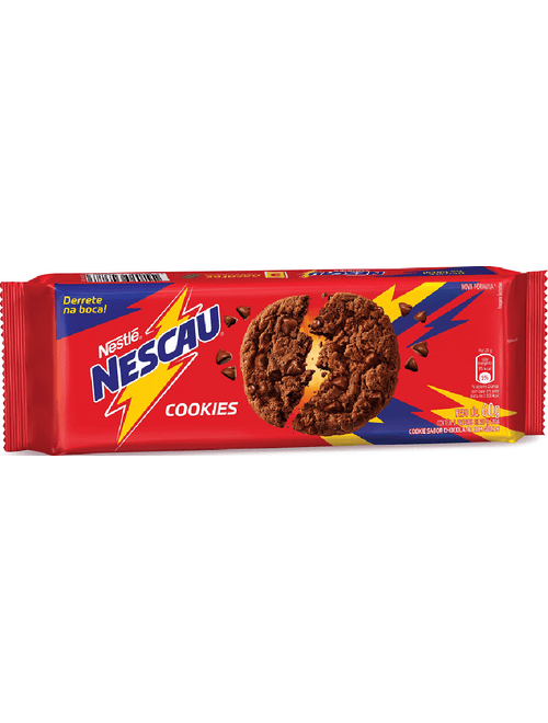 BISCOITO NESCAU COOKIE CONTEM 3 PACOTES COM 2 COOKIES CADA