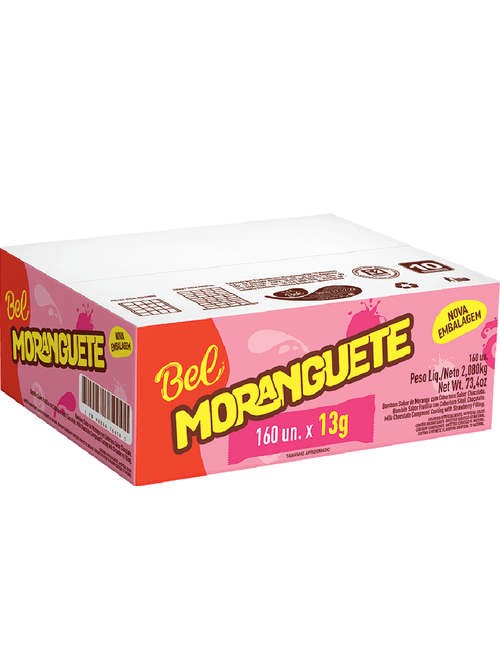 CHOCOLATE MORANGUETE CONTEM 160 UNIDADES DE 13G CADA BEL
