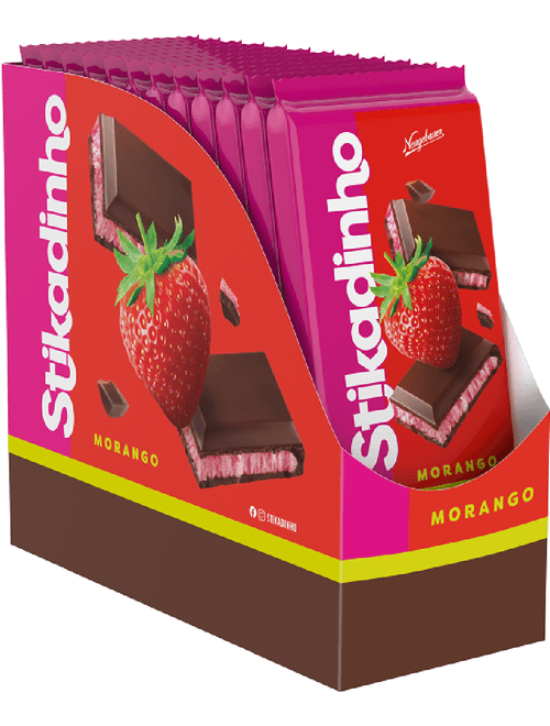 CHOCOLATE STIKADINHO CONTEM 12 BARRAS DE 70G CADA