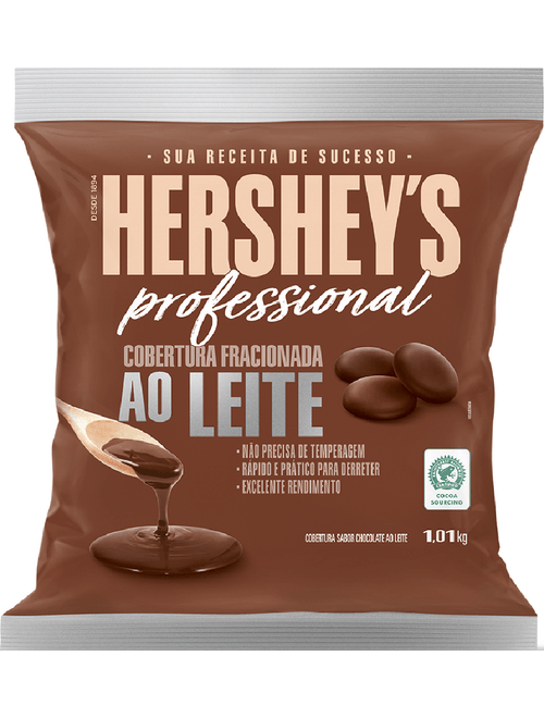 CHOCOLATE COBERTURA FRACIONADA AO LEITE HERSHEY'S 1,01KG