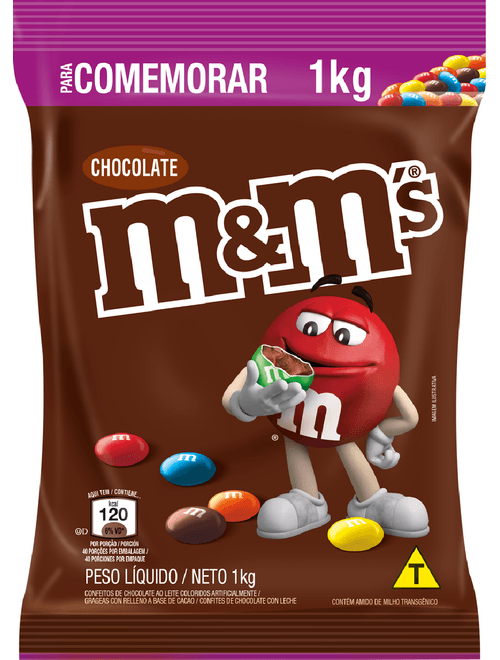 M&M'S CONFEITOS DE CHOCOLATE AO LEITE 1KG