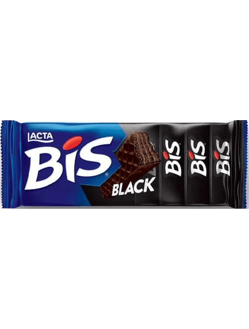 CHOCOLATE BIS BLACK WAFER RECHEADO COM COBERTURA SABOR CHOCOLATE 100G