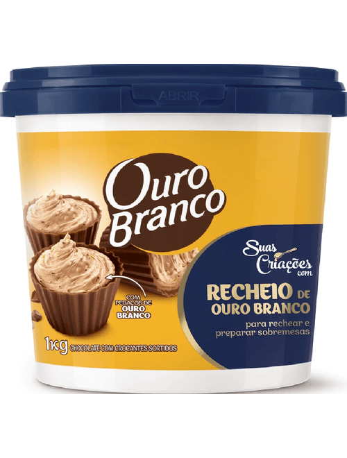 RECHEIO CREMOSO PARA CONFEITARIA OURO BRANCO 1,05KG
