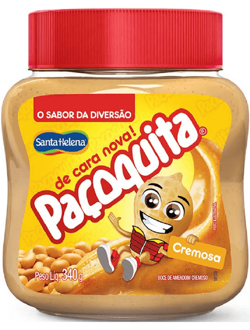 DOCE DE AMENDOIM CREMOSO PACOQUITA 340G SANTA HELENA