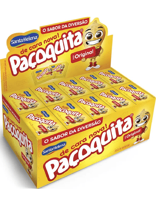 DOCE DE AMENDOIM PACOQUITA QUADRADA EMBALADA 1KG CONTEM 50 UNIDADES DE 20G CADA SANTA HELENA